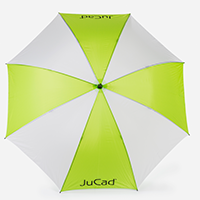 JuCad golf umbrella_green-white_2_JS-WG